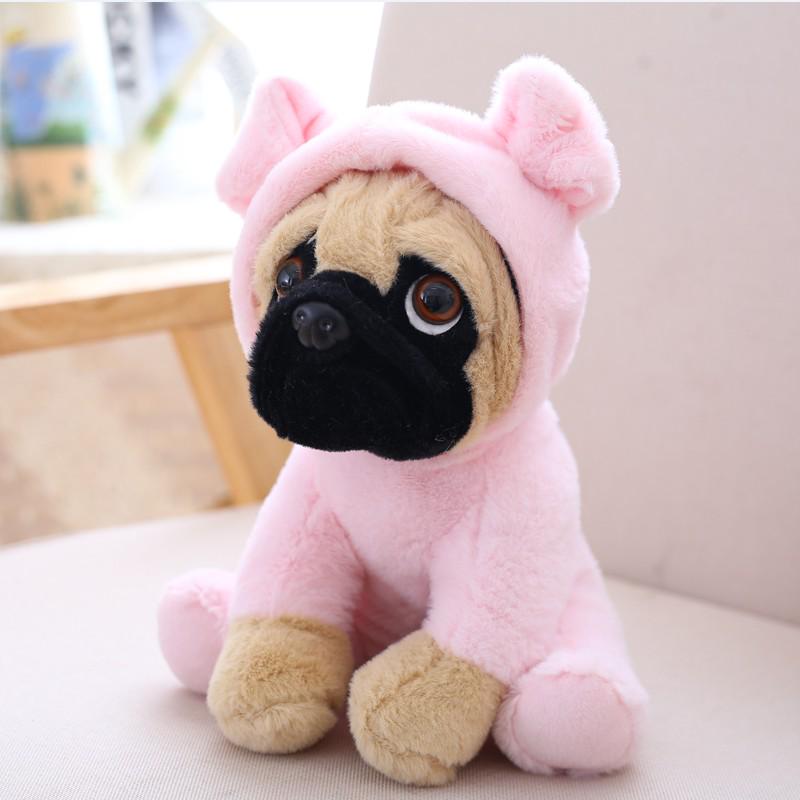 20CM Stuffed Simulation Dogs Plush Sharpei Pug Lovely Puppy Pet Toy Plush Animal Toy Birthday Christmas Gifts