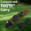 Camping, Camping, Seven In One Multi-Functional Portable Survival Whistle With Led Light, Thermometer, Compass, Magnifying Glass