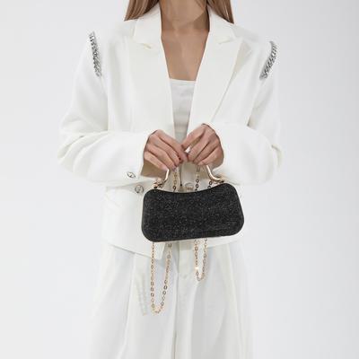 Chain Handbag Spring New Fashion Simple Shoulder Bag Casual Commuter Messenger Bag Small Square Bag