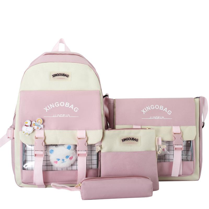 New College Style School Bag Girls Junior High School Backpack Korean Version Elementary School High School Backpack Mori Versatile School Bag