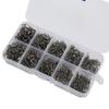 210pcs Fishing Swivels Snaps Set Stainless Steel Rolling Barrel Swivel with Safety Snaps Fishing Line Connector