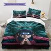 Cartoon Pattern Bedding Quilt Set Quilt Cover Pillowcase Home Decoration Birthday Gift (1 * Duvet Cover + 2 * Pillowcase, Without Core)