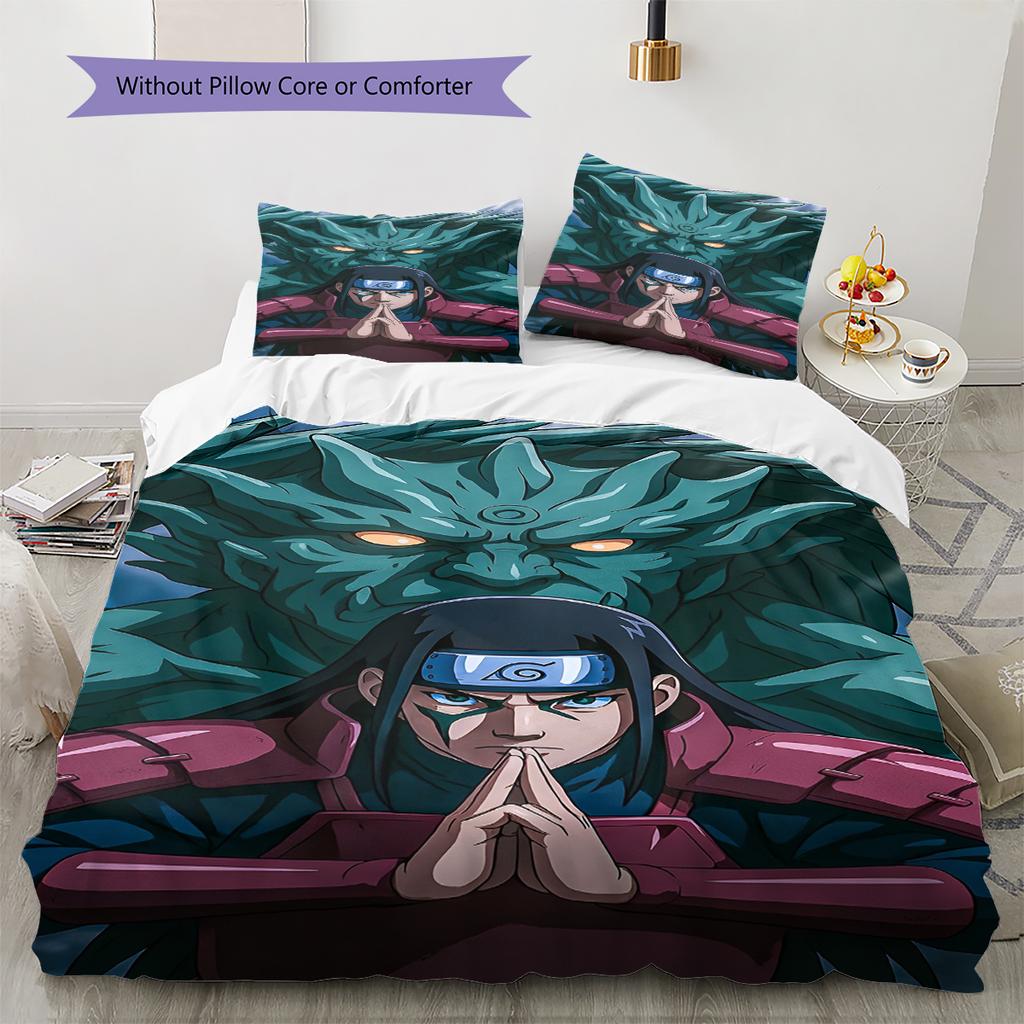 Cartoon Pattern Bedding Quilt Set Quilt Cover Pillowcase Home Decoration Birthday Gift (1 * Duvet Cover + 2 * Pillowcase, Without Core)