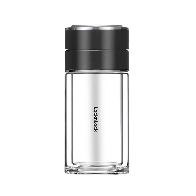 LOCK&LOCK Tea Infuser Double-Layer Borosilicate Glass Mug