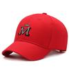 Hat M standard embroidered baseball cap Korean fashion simple hat short brim sun hat, sunshade sun protection hat equestrian hat tide