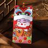 6pcs/set Lion Dance Red Envelope Snake Year Lucky Money Bag Cute Red Packet  Spring Festival