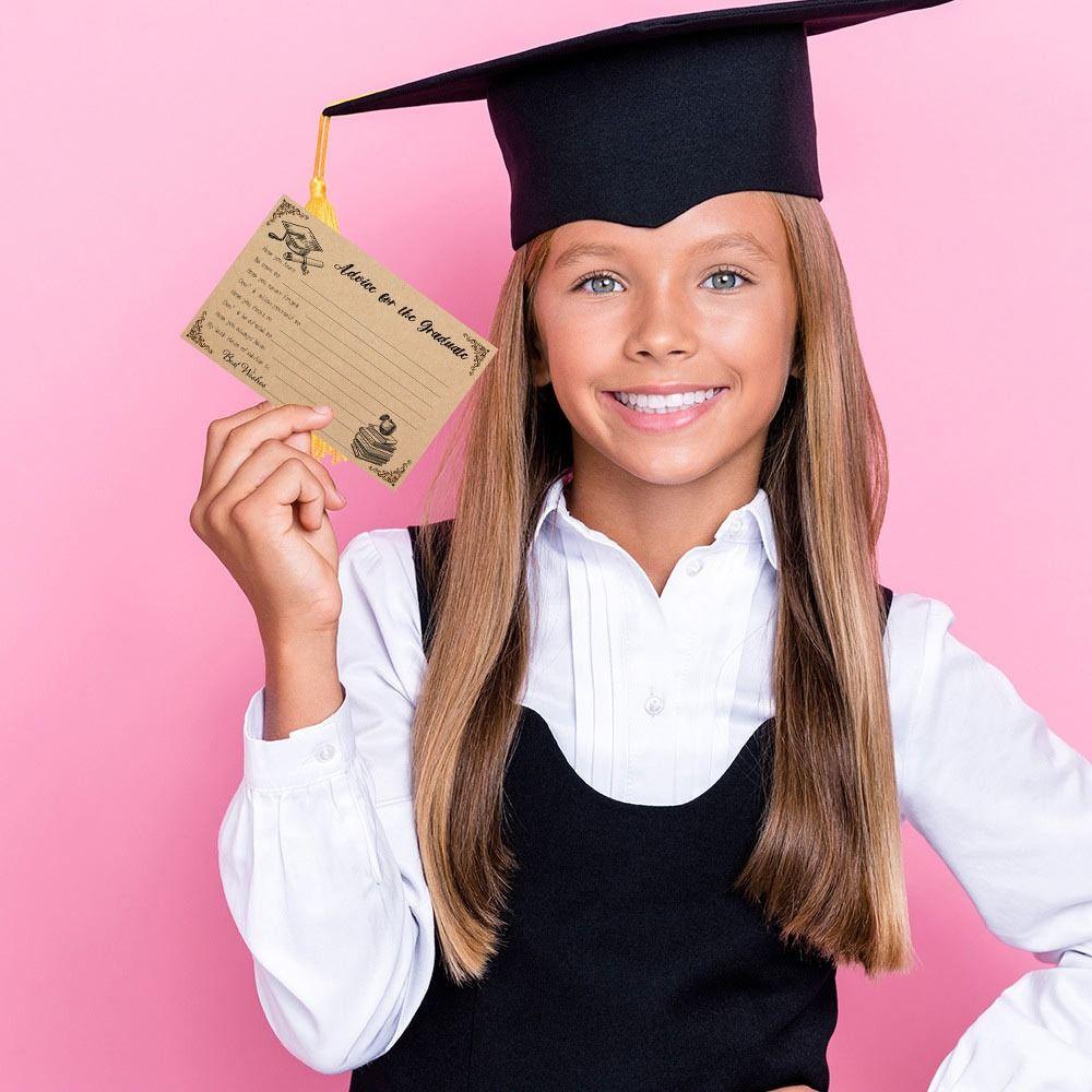 8 ks Papírové karty s radami pro absolventa Rady pro absolventa Dárky pro absolventa Maturitní večírek