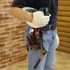 TOURBON Leather Tool Compact Design Bag, Multi-Purpose Pocket,