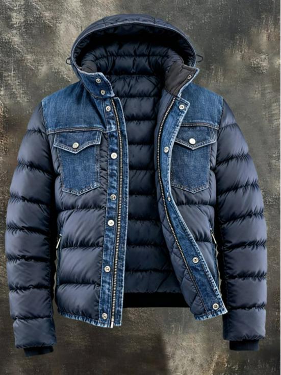 European and American Plus Velvet Hooded Jacket for Autumn and Winter