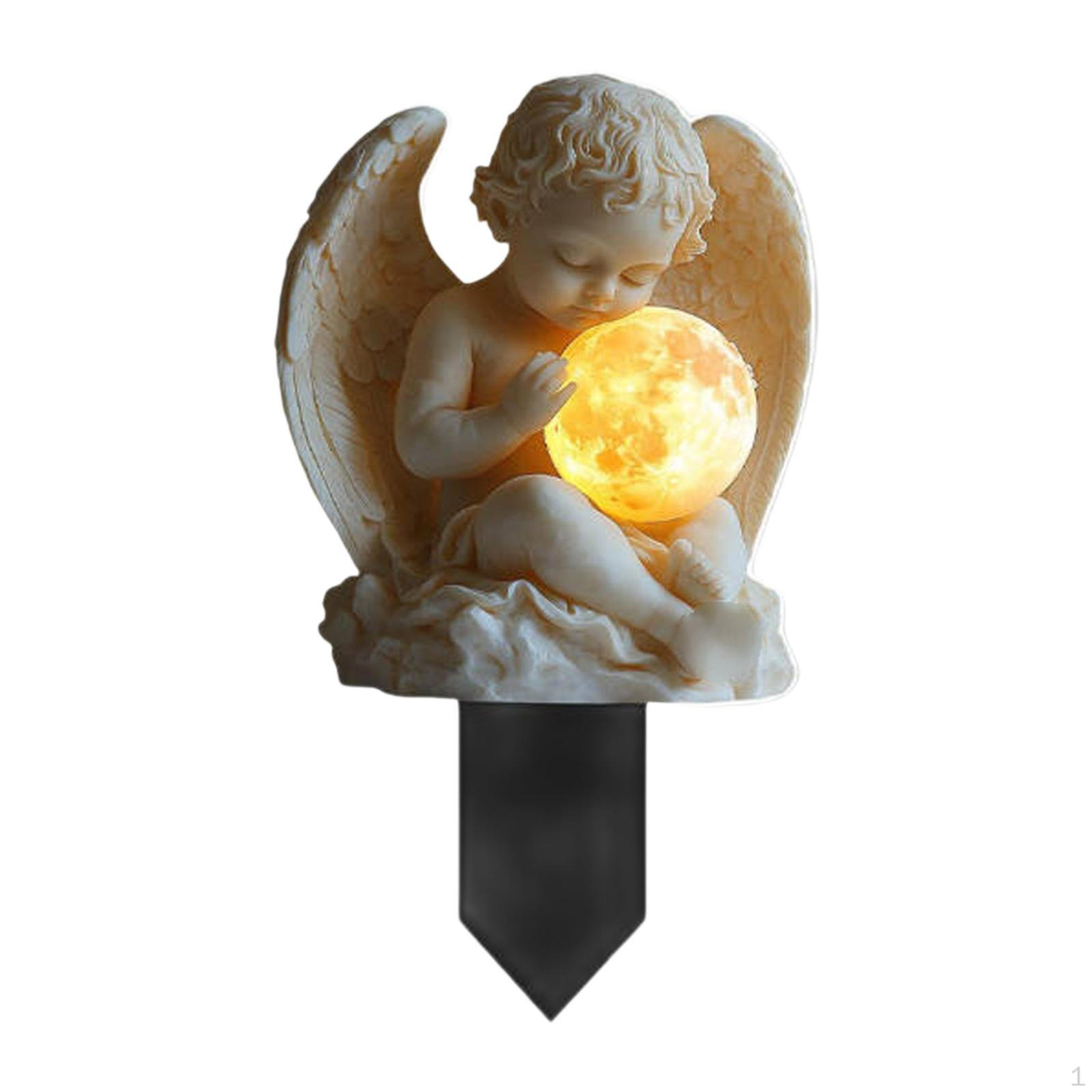 

Садовый колышек-ангел, 2D табличка, украшение для двора, мемориальная табличка, аксессуары феи, табличка 15cmx8.9cmx0.3cm