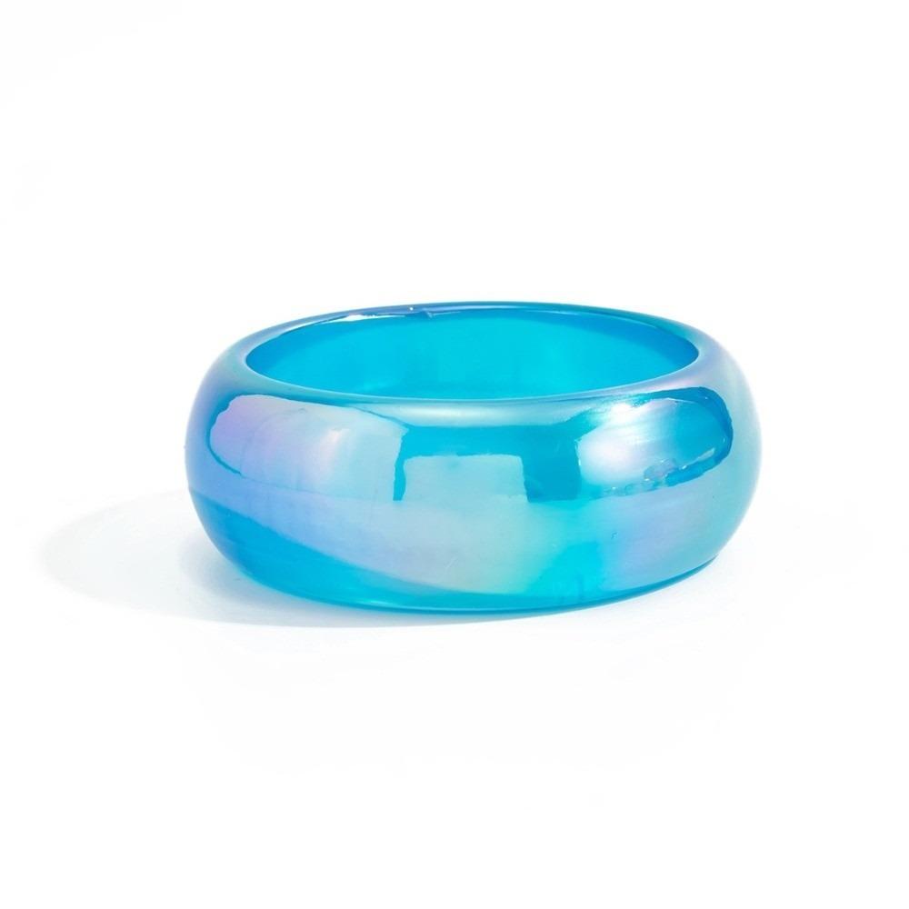 Unregelmäßige Geometrische Bunte Harz Armreifen Transparente Dicke Armreifen Trendige Laser Armbänder Geschenke