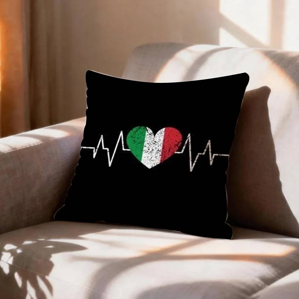 COOL FFlag of Italy Pillow Case Pattern Printed Pillowcase For Living Room Sofa Cushion Cover