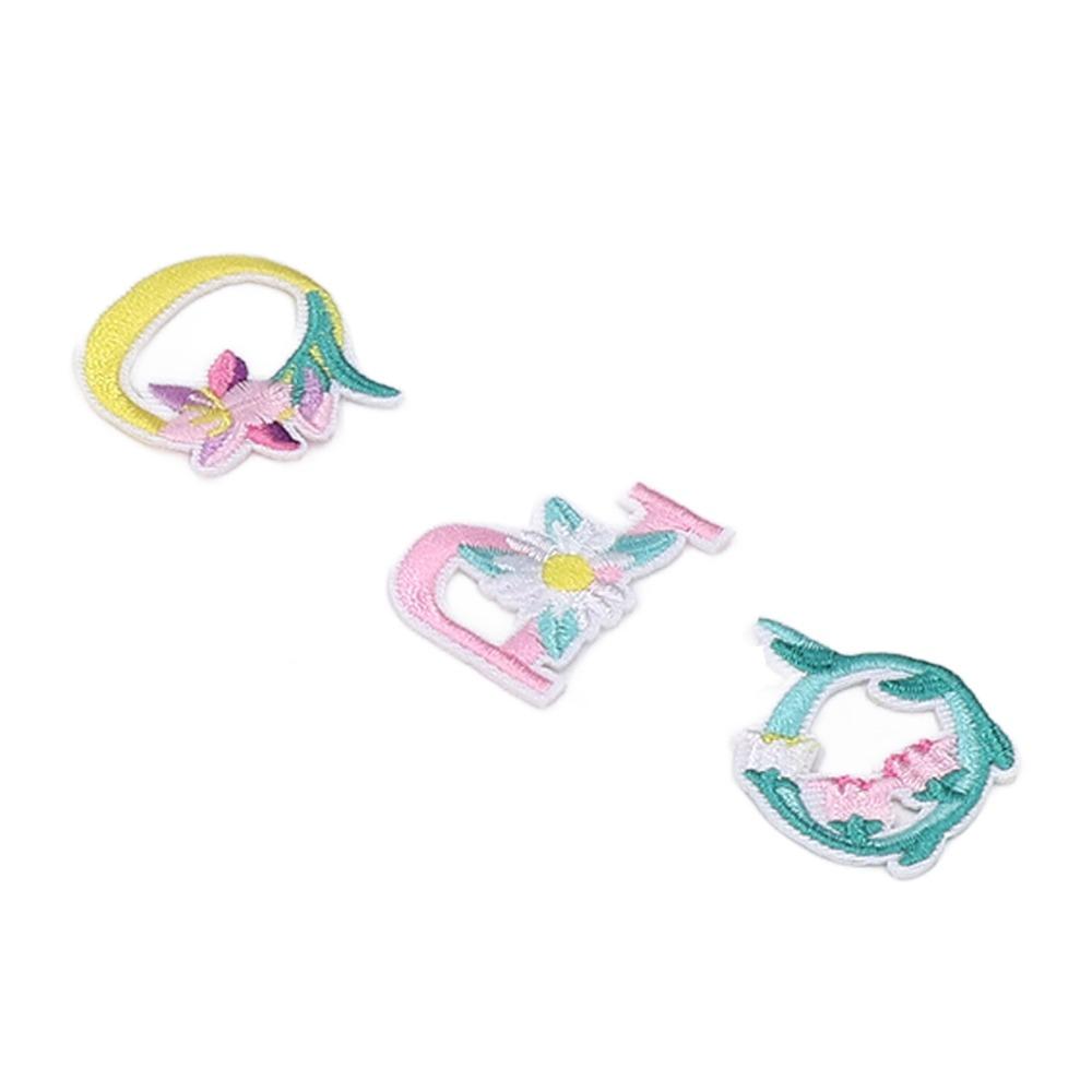 26pcs Flower Shaped Embroidered Patches Easy Ironing Iron On Patches  Scarf Decoration