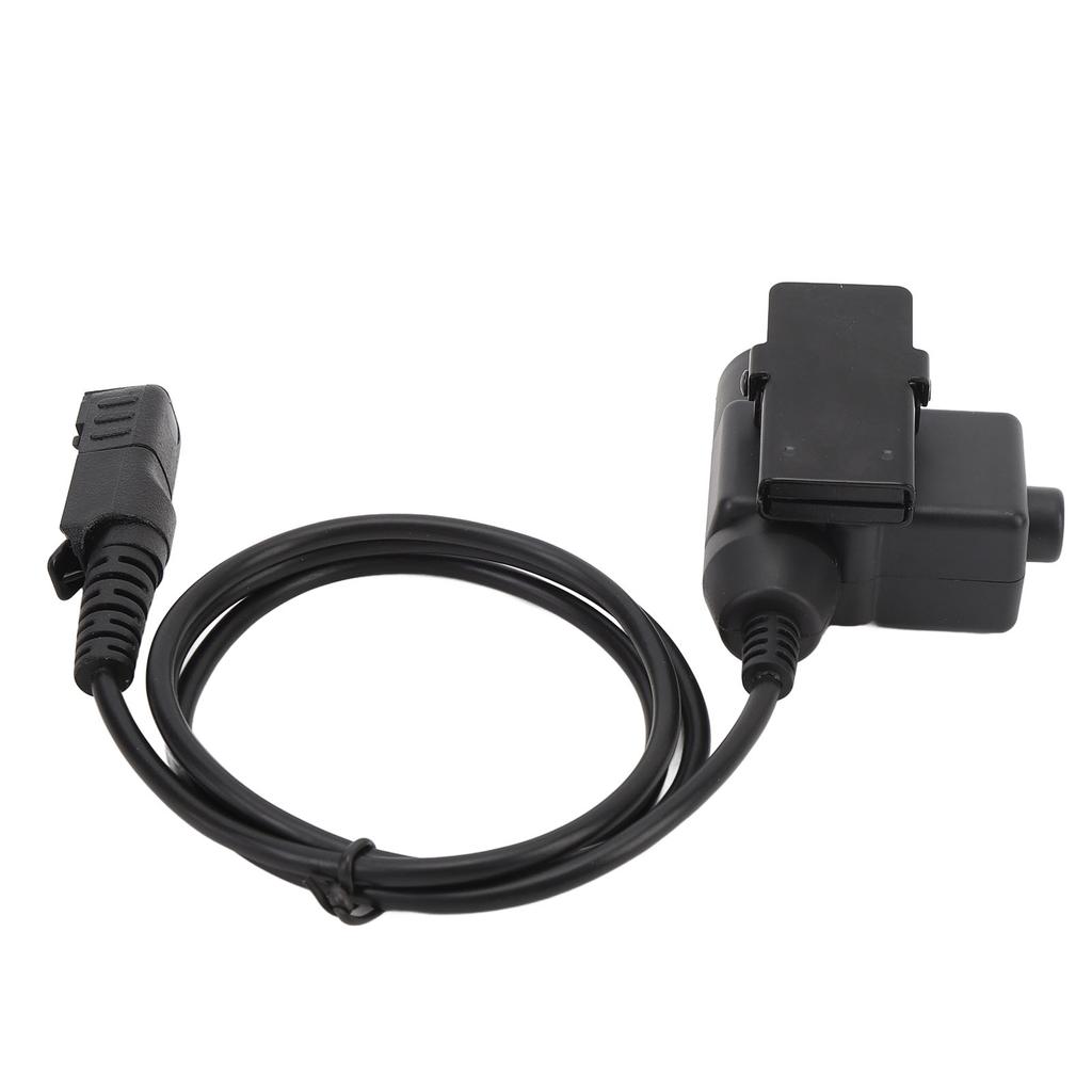 Adaptador U94 com 6 pinos e clipe de crocodilo, cabo conector para fone de ouvido U94 para XPR 3300 3500 P6600 6620