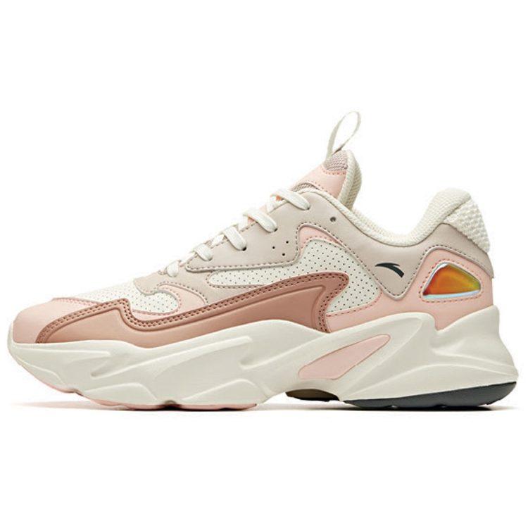 ANTA Chunky Sneakers Women's Low Top Gray/White/Pink 12948882-3