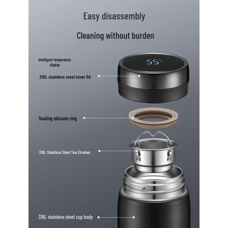 SUPOR Smart Stainless Steel Thermos Bottle