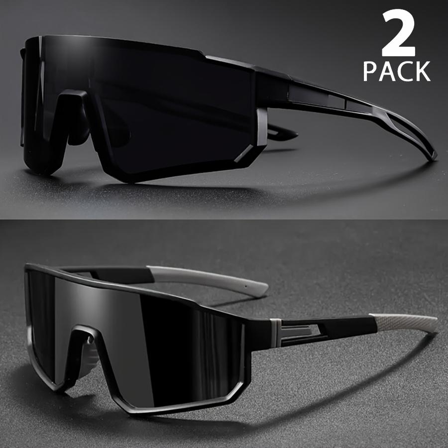 

2PCS Oversize Cycling Sunglasses UV400 Protective Outdoor Sports Climbing Driving Bike Glasses Men Women Bicycle Goggles
