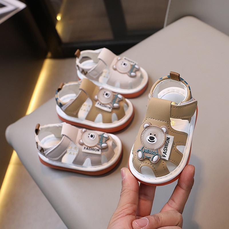 Baby Summer Soft Sole Shoes With Magic Tape For Newborns And Toddler Boys Girls
