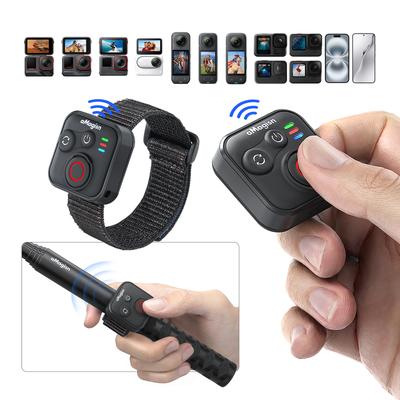 Smart Wireless Remote Control with Wrist Strap BT Wireless Remote Control for Insta360 X5/X4/Ace Pro 2/GoPro Hero 13/12/10