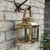 Solid Brass Nautical Ship Anchor Lantern Handmade Maritime Kerosene Oil Lamp Rustic Farmhouse, Decor Accent for Home, Patio