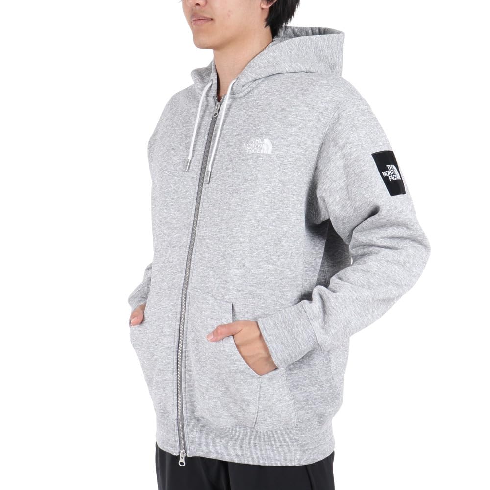 

The North Face Square Logo Mixed Size S Full-Zip Jacket, Unisex, Quick-Drying, Warm, Stretch, Gray, (FW23)