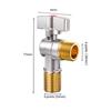 Brass Inlet Ball Valves Bathroom Kitchen Sink Stop Valve  For Gas Water Heater Toilet Faucet