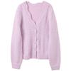 Sancai 2025 Autumn V-neck Loose Knit Cardigan