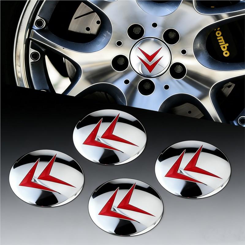 Citroen-wwwn-4Pcs Car Aluminum Wheel Center Hub Cap Tire Rim Sticker Decoration For Citroen C3 C4 C5 C1 C2 Berlingo Grand Picasso Jumper Jumps am236