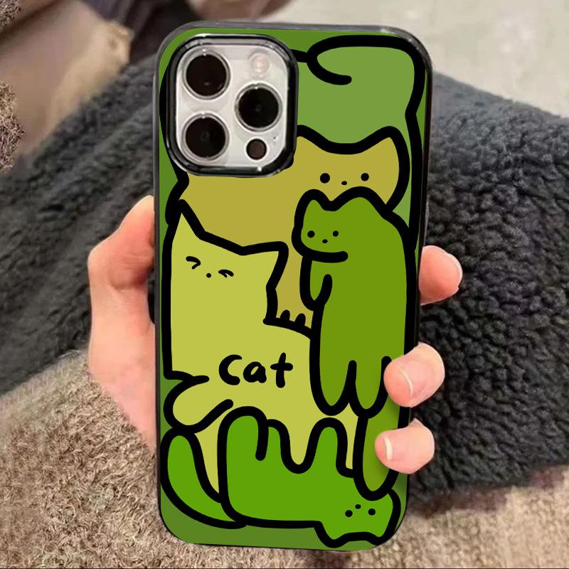 Cat Forest for IPhone16 Jelly 15 Phone Case 14Pro for Apple 13/12 Silicone Xs Cartoon