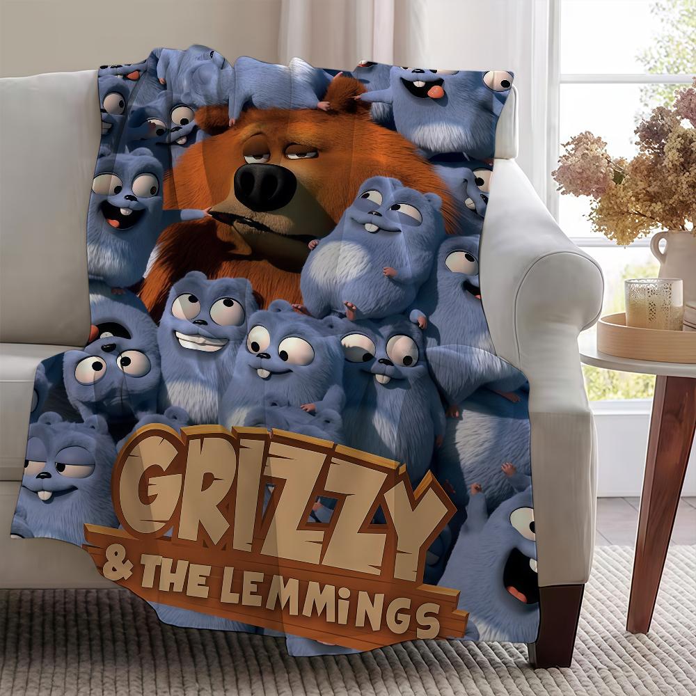Und Die L-Lemminge Decke Überwurf Super Kuschelig Plüsch Wohnzimmer Sofa Couch Kindlich G-GrizzyS Geburtstagsgeschenke