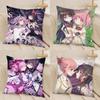 Funny Anime New Puella Magi Madoka Magica Pillow Case Fashion Square Pillowcase Bedroom Sofa Room Ins Decoration Leisure Cushion