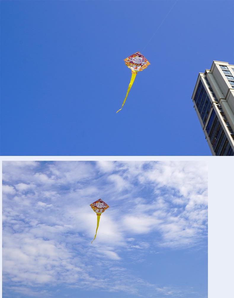 2026 Adults Only Gentle Breeze 1.6m Lucky Cat Kite - Easy to Fly Outdoor Fun for All Ages