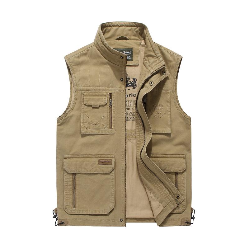 Spring And Autumn Men'S Casual Versatile Spring And Summer Multi-Pocket Multifunctional Vest Vest Vest 8568