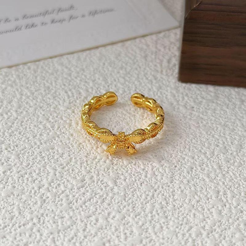 

Micro Inlaid Personality Vintage Geometric Opening Ring Women S Fashion Retro High Sense Niche Design Ring Adjustable opening