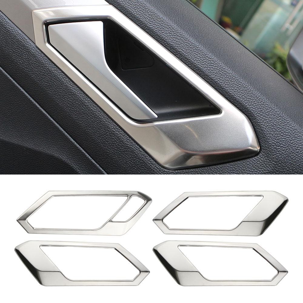 For Volkswagen VW T-Roc TROC 2018 - 2026 LHD Door Handle Cover Doors Handle Decoration Sticker Trim Frame Interior Accessories
