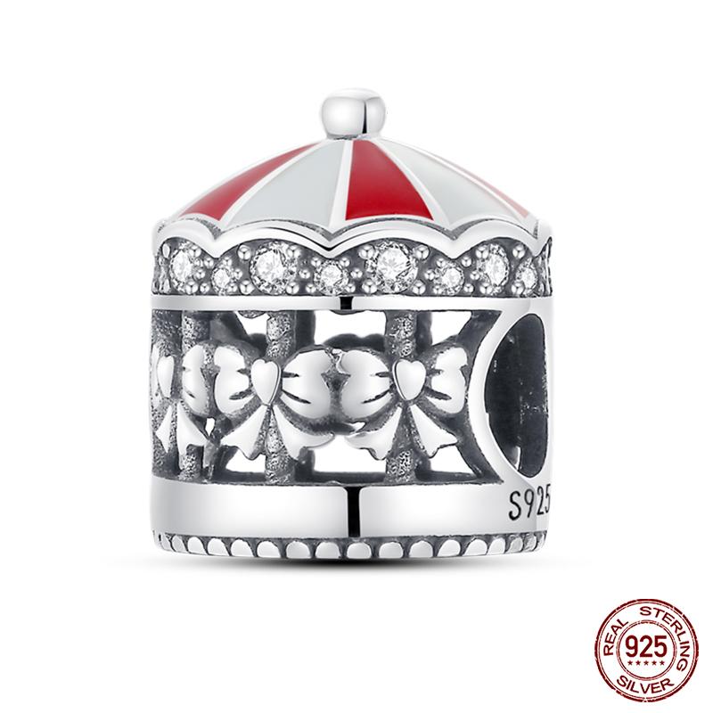 100% Copper Love Strawberry Cherry Red Series Charm Beads For Brand Original Bracelet Diy Fine Jewelry Gift