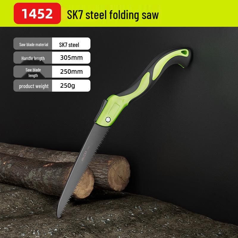 Compact Folding Hand Saw for Woodworking and Tree Cutting