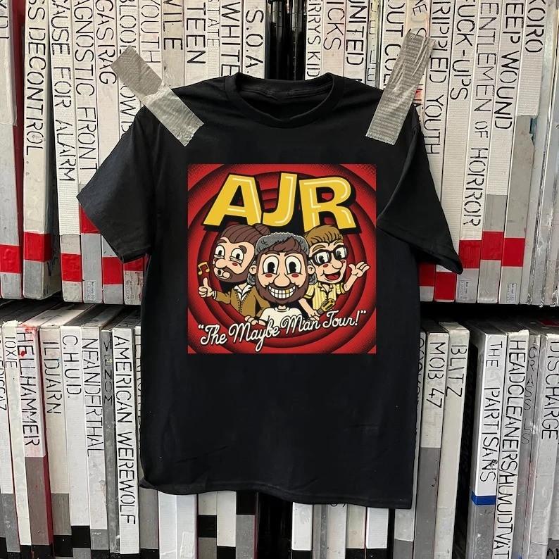 AJR band poster caricature black T-shirt All sizes S-5XL MI744 Unisex T-Shirt M