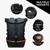 35L Herren Sport Basketballtasche Elite Trainingsrucksack Großer Reiserucksack Outdoor Wandern Campingtaschen Bergsteigerrucksäcke