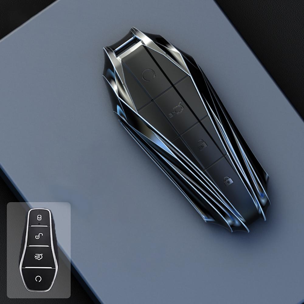 Zinc Alloy Car Key Case Cover For Byd Song Pro Plus Max Dmi Ev Seal Dolphin Remote Control Key Auto Accessories