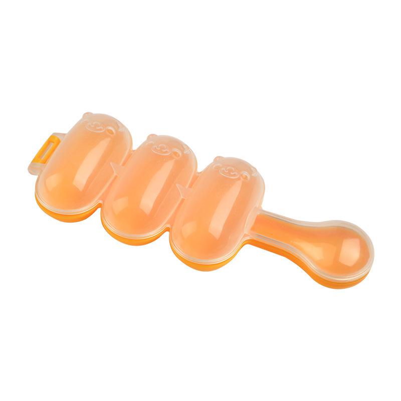 Douyin-Style Rice Ball Shaker Mold: 3-Piece TIY Baby Food Supplement Tool