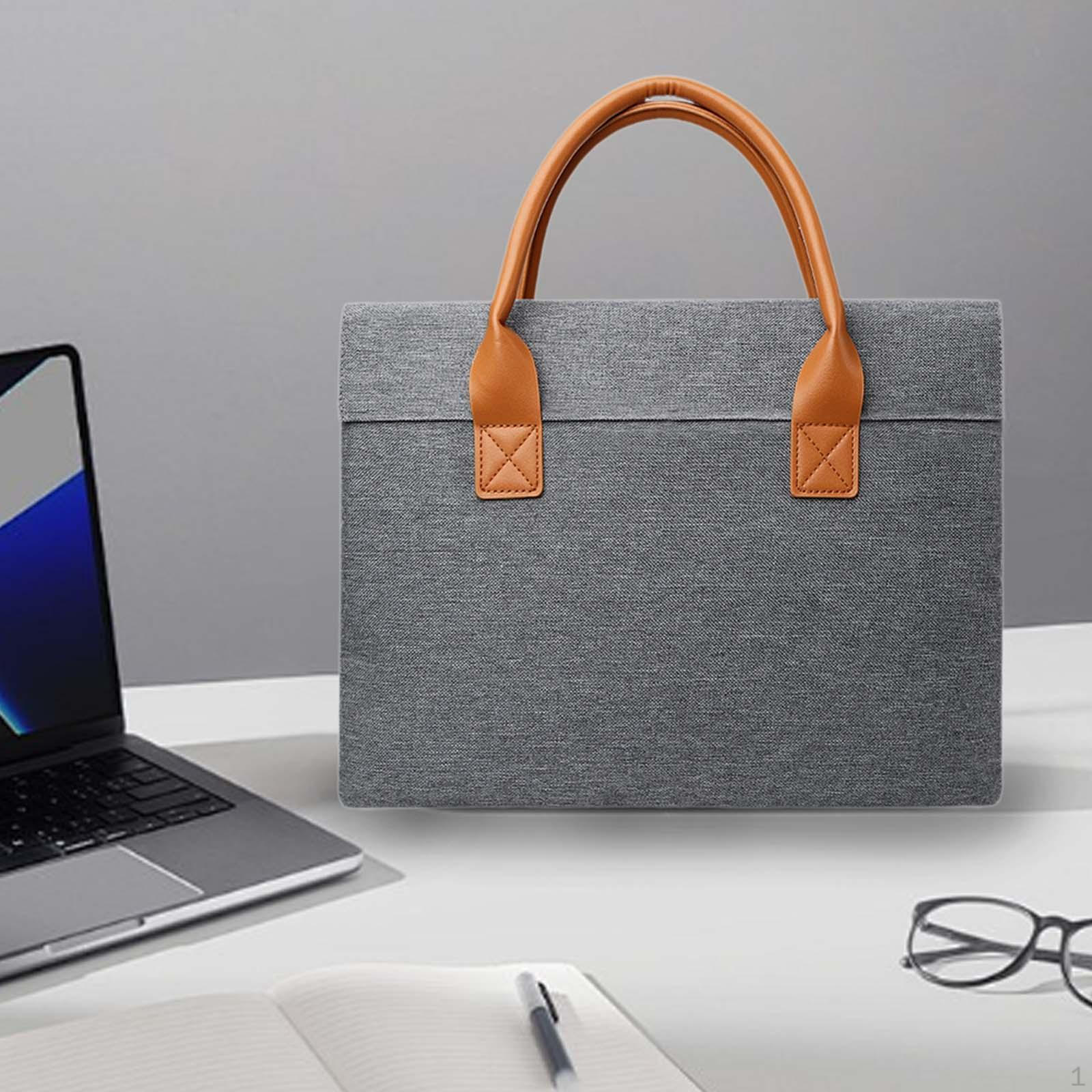 

Портфель для мужчин и женщин, деловая сумка для работы, офиса, ежедневных поездок на работу 34x26x4 cm Gray