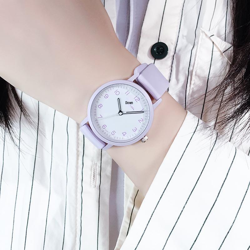 Women's Exam Watch: Silicone Strap, Luminous, Silent, Waterproof Quartz. Ideal for Junior High/High School Students.