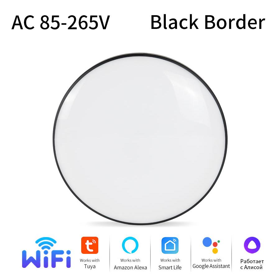 Tuya WiFi BLE Ceiling Light 220V 85-265V 24W Indoor Round LED Ceiling Lamp Smart Life App Alexa Geogle Assistant Voice Control