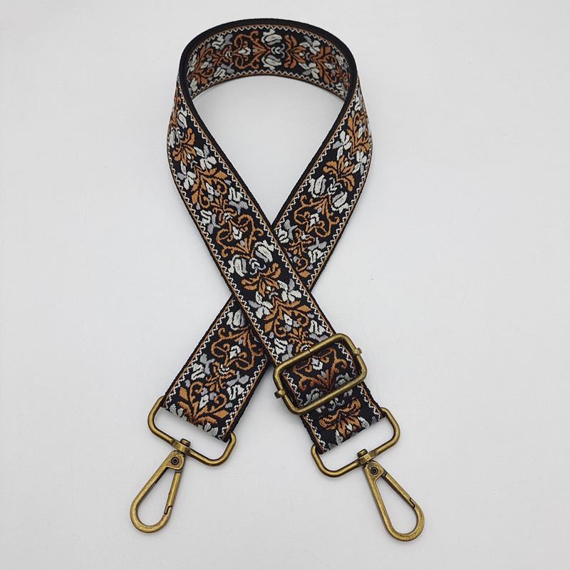 Color Ethnic Style Embroidery Bag Strap Thickened Messenger Backpack Replacement Bag Accessories Adjustment Wide Shoulder Strap
