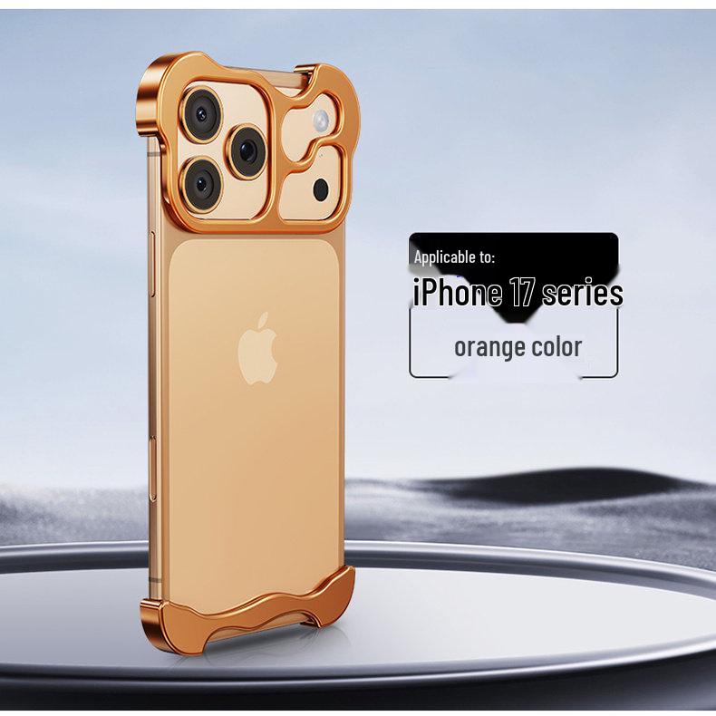 Kompatibel mit iPhone 17 Pro Max: Metall-Eckschutz in unregelmäßiger Form & randloser Linsenschutz für iPhone 14-13.