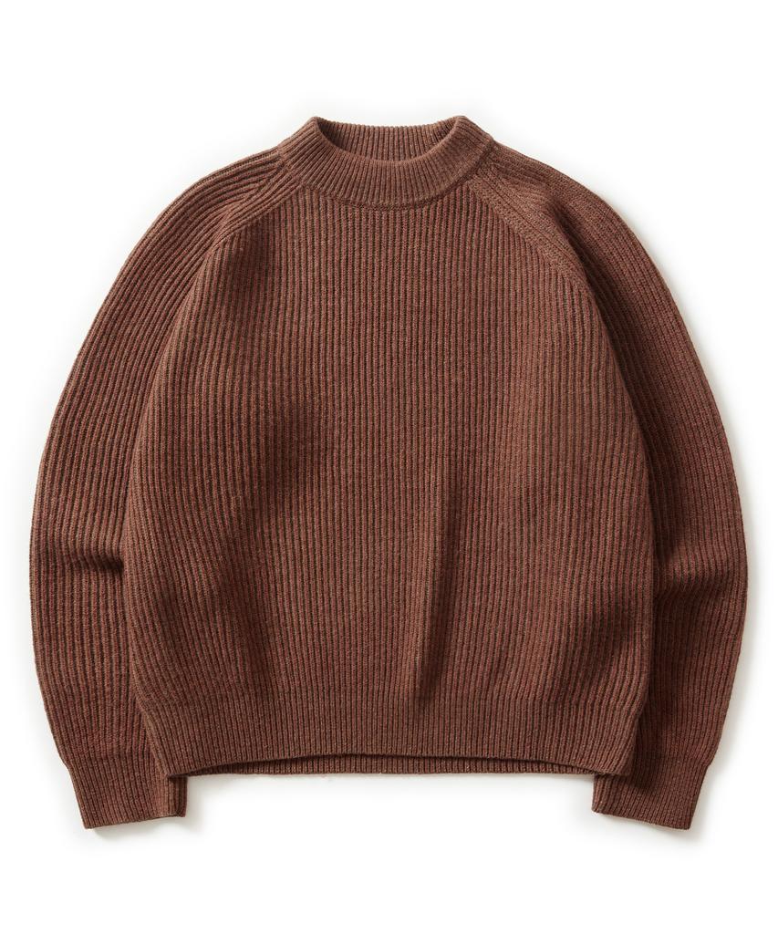 ESFAI 2 Tone Crew Neck Knit (Brick)
