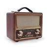 Wood Stero Wireless Bluetooth Speaker HIFI Sterero Mp3 Player Radio Receiver Rechargeable FM/AM/SW SUPPORT USB/SD/TF