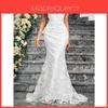 Elegant Satin Polyester Mermaid Evening Dress With Zipper For Formal Events