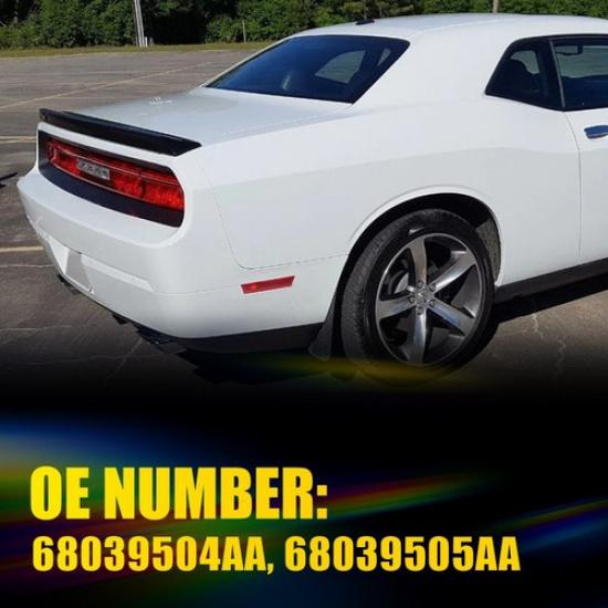 Red For 2011-2014 Dodge Charger Rear Bumper Side Marker Signal Lights Red Lens V